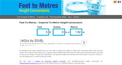 Desktop Screenshot of feettometres.com