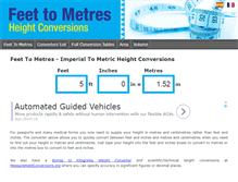Tablet Screenshot of feettometres.com